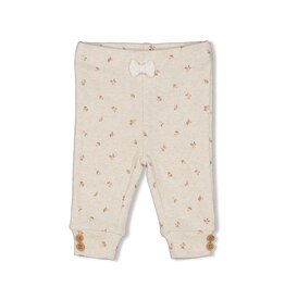 Feetje Broek rib AOP - Little Rosebud Offwhite melange 52202192