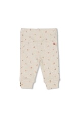 Feetje Broek rib AOP - Little Rosebud Offwhite melange 52202192