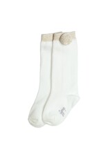 Gymp Girls Knee socks Keit Off White - Gold 05-4546-10-OW-GD