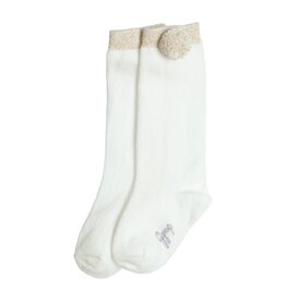 Gymp Girls Knee socks Keit Off White - Gold 05-4546-10-OW-GD