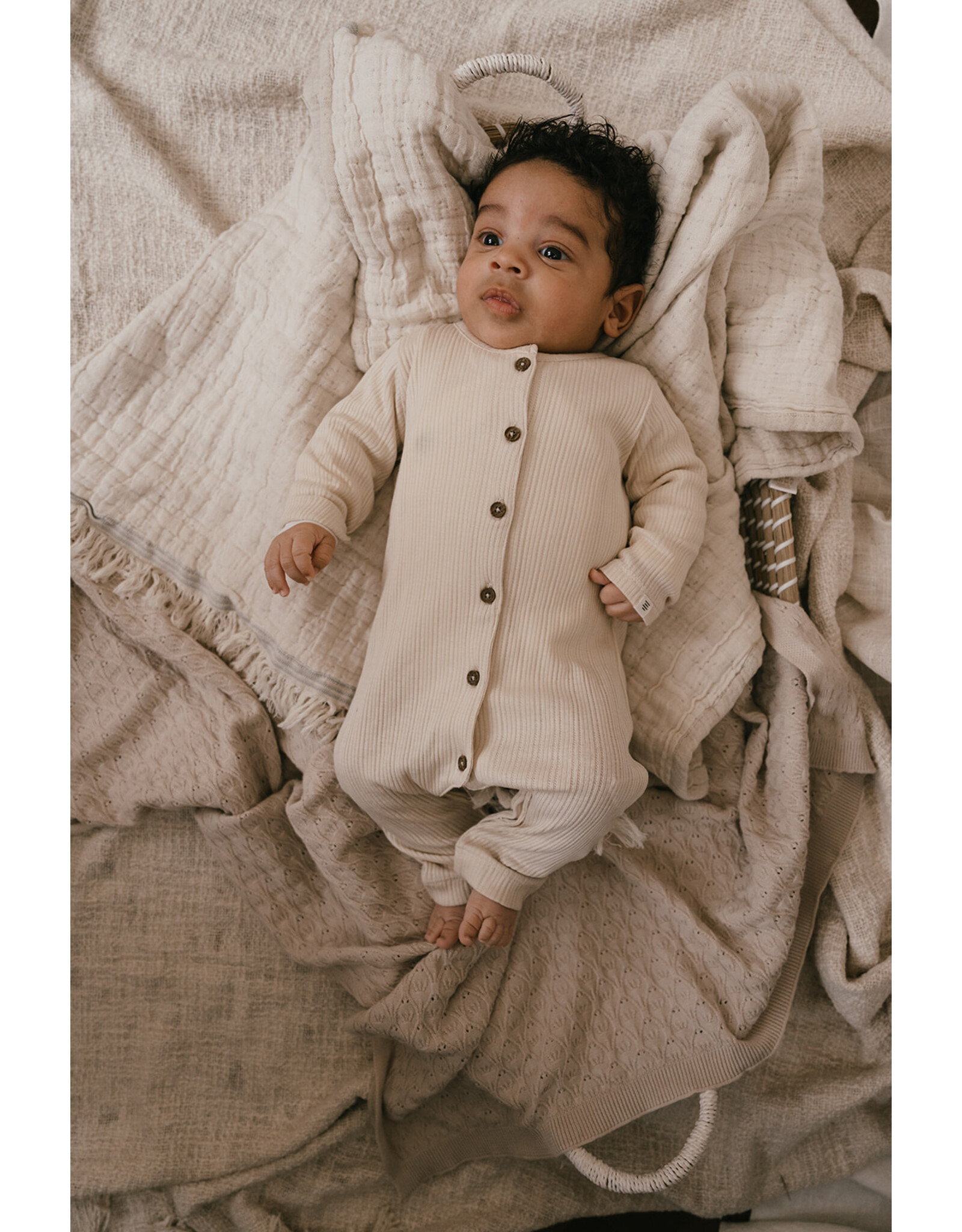 A Tiny Story baby suit long sleeve pearl TIN24429730