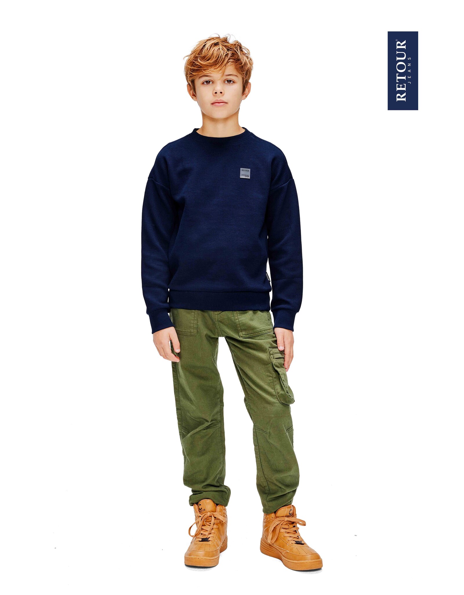 Retour Jeans BOYS SWEATERS Gabriel dark navy RJB-43-708-5085