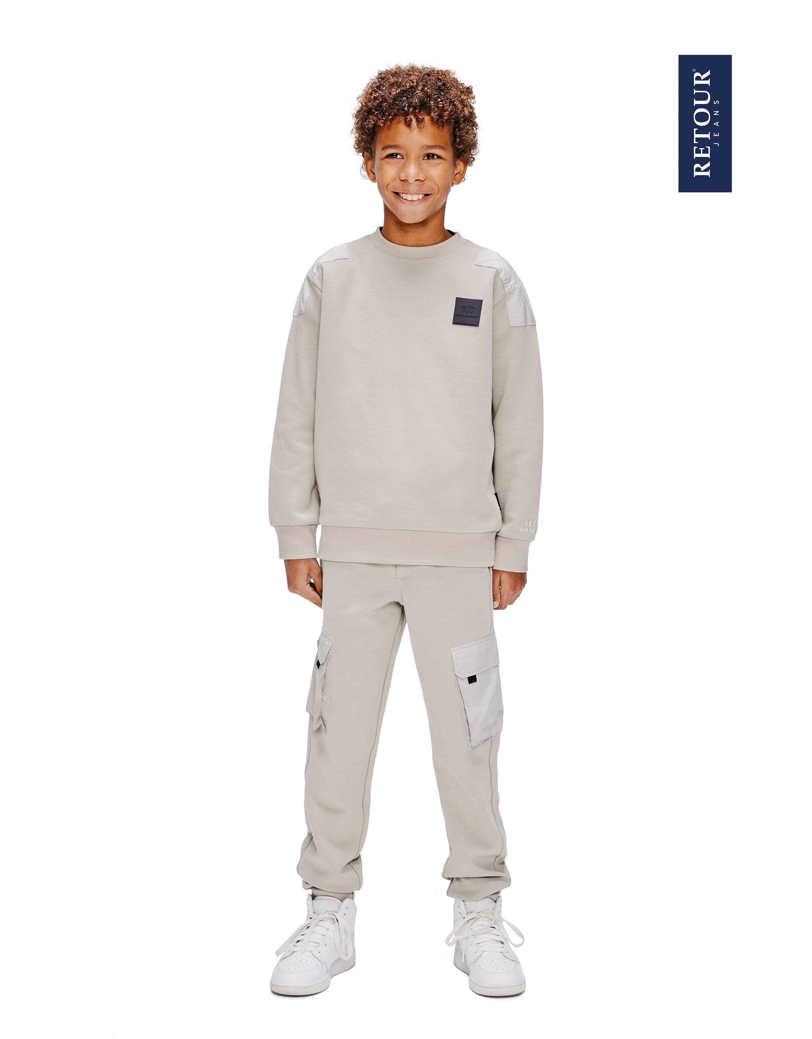 Retour Jeans BOYS SWEATERS Chaz silk grey RJB-43-706-8004