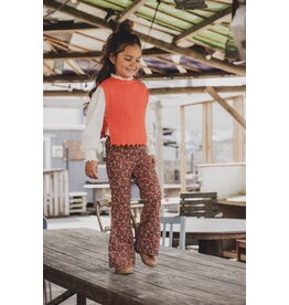 LOOXS Little 6-pants Little crinkle flare pants Mini wildflower 2431-7647-975