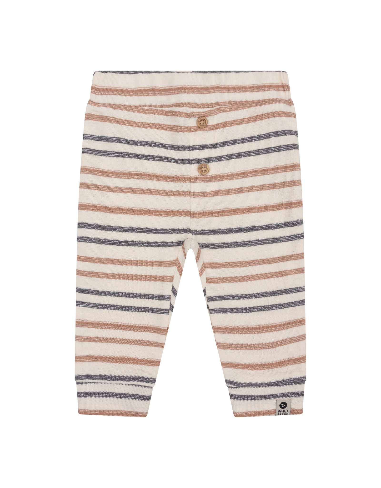 Daily7 Baby Boy Pants -knitted Jogpants Stripe Sandshell 910002