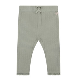 Daily7 Baby Girl Leggings - knitted Legging Pointelle Warm Green 910016