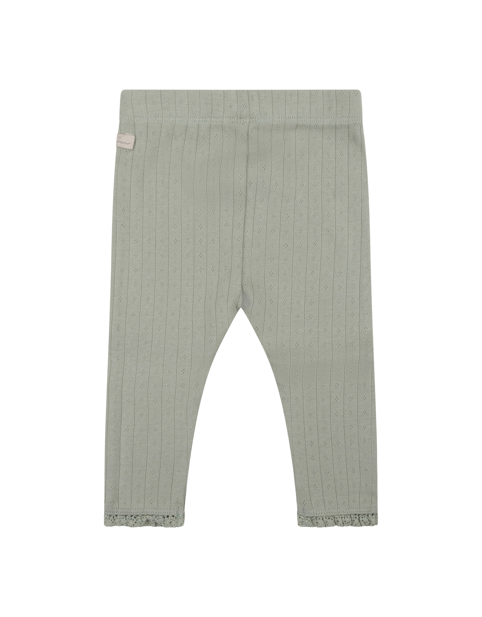 Daily7 Baby Girl Leggings - knitted Legging Pointelle Warm Green 910016