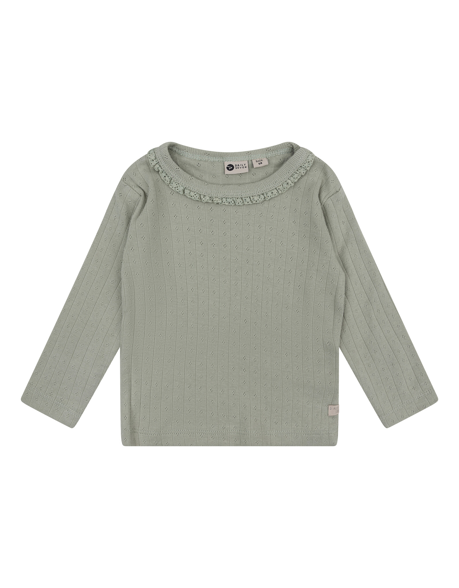 Daily7 Baby Girl T-shirt LS T-shirt Longsleeve Pointelle Warm Green 910022