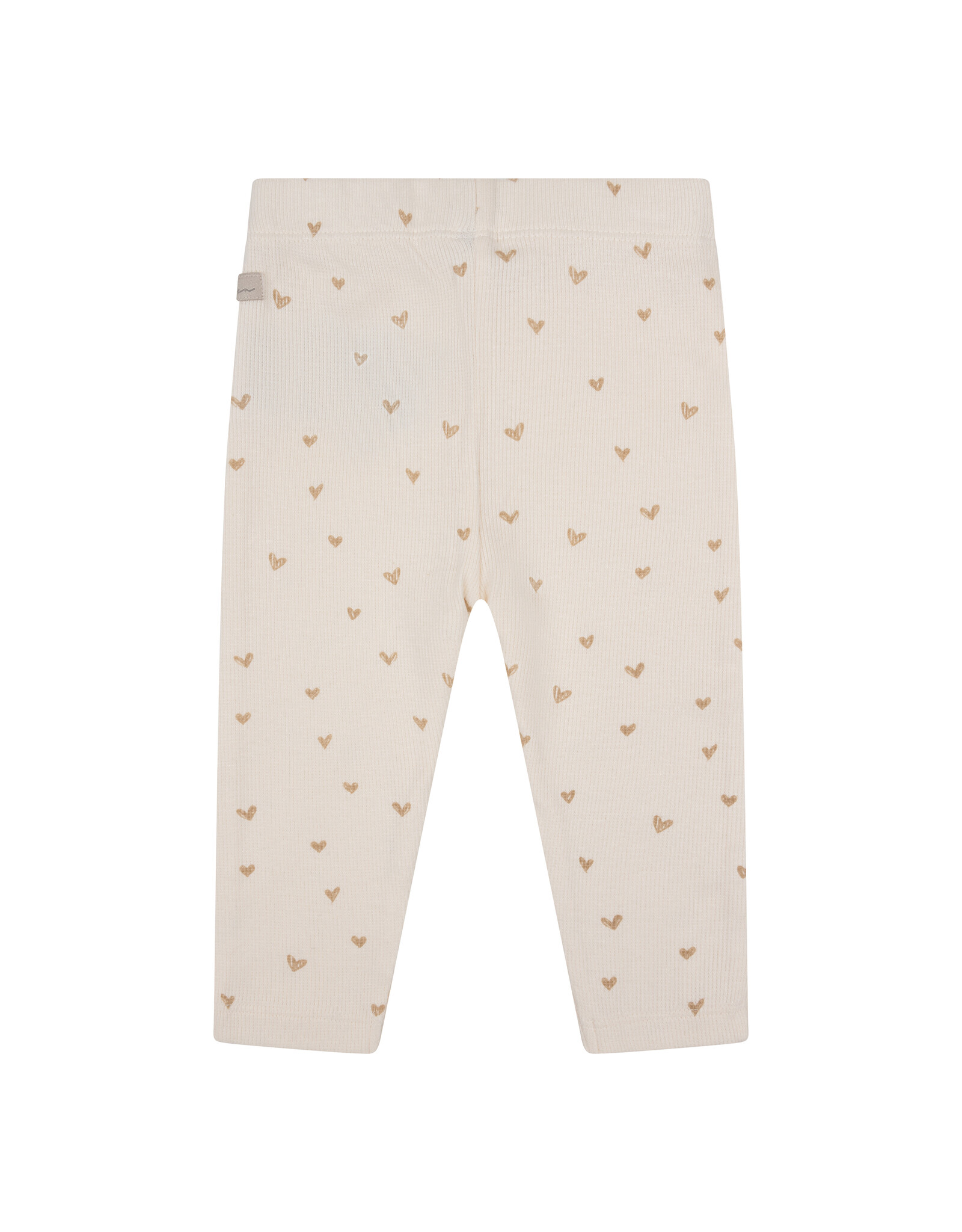 Daily7 Baby Girl Leggings - knitted Legging Rib Heart Sandshell 910020