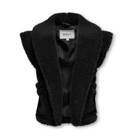 Kids Only Otw Gilet KOGSIKA TEDDY VEST OTW Black 15319045