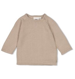 Overslag sweater gebreid - Essential Knits Taupe 51602546