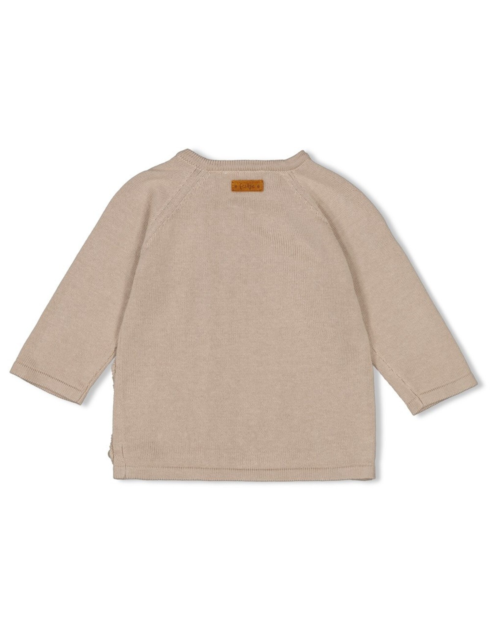 Overslag sweater gebreid - Essential Knits Taupe 51602546