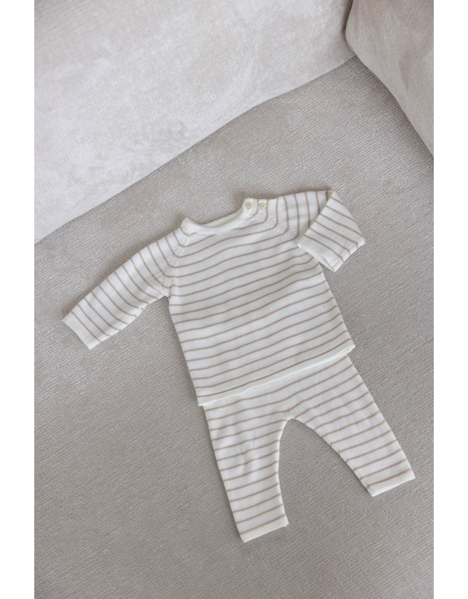 Broek streep gebreid - Essential Knits Taupe 52202356