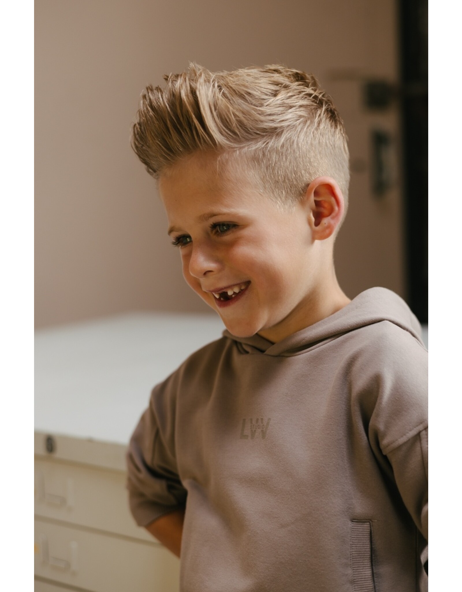 Levv Labels Little Boys SWEATER Taupe LS251SJON