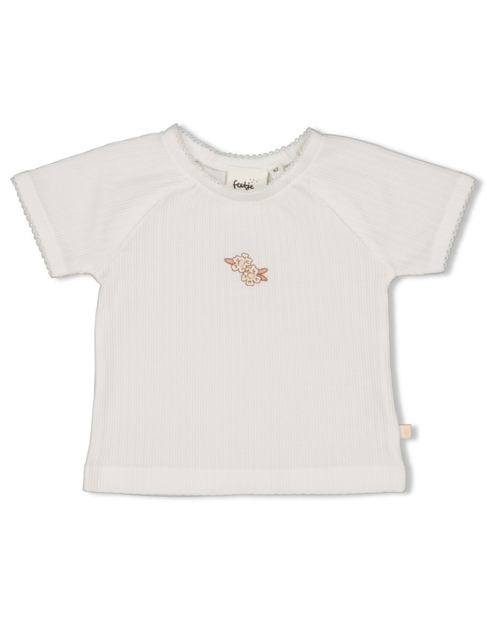 T-shirt pointelle - Flower Field Offwhite 51700920