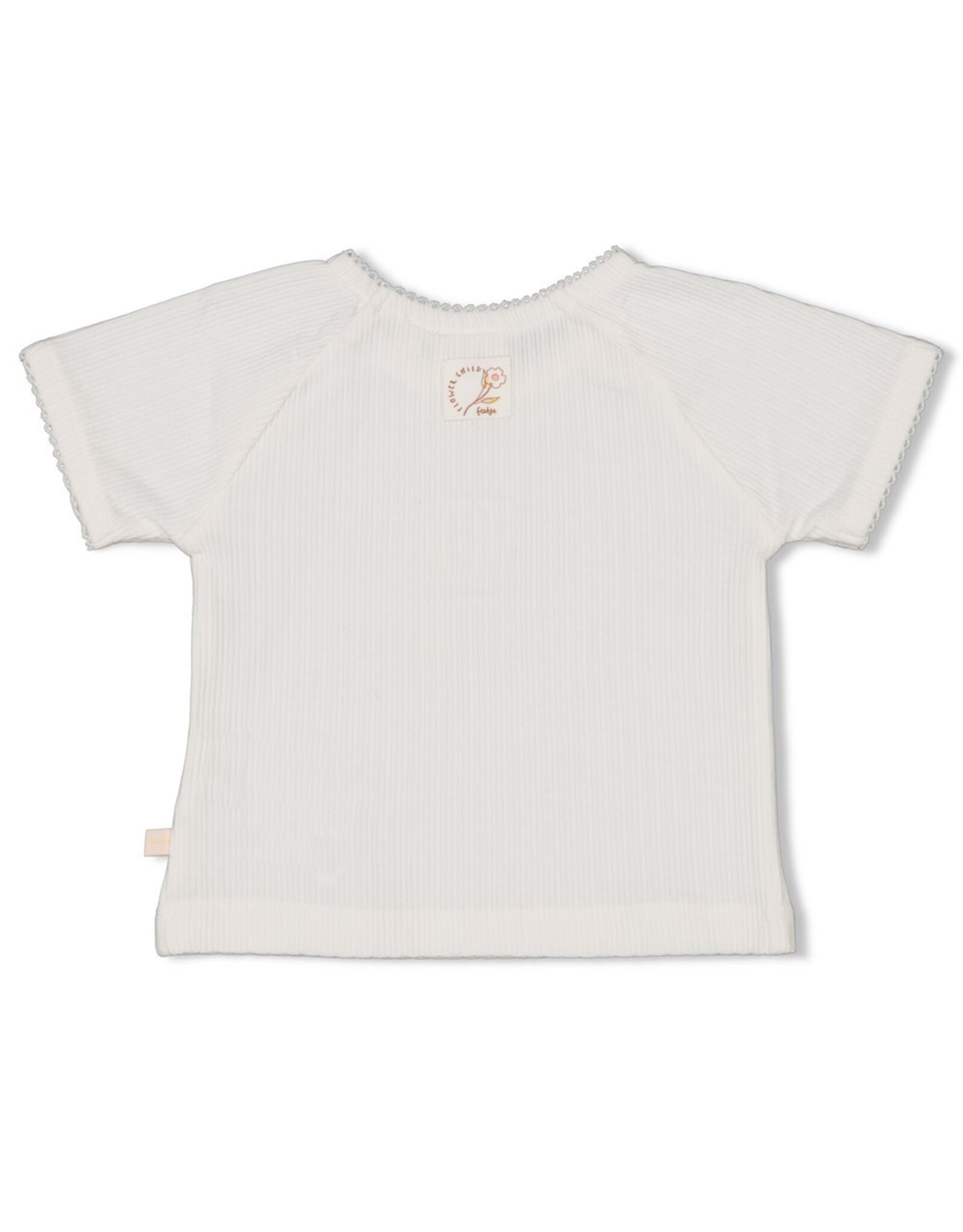 T-shirt pointelle - Flower Field Offwhite 51700920