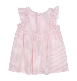 Gymp Girls Pinafore Frida Old Rose - Off White 471-5191-10-VR-OW