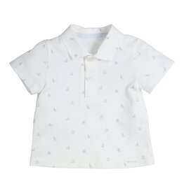 Gymp Boys Polo Skiff White - Beige 353-5225-20-W-BG