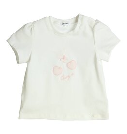 Gymp Girls T-shirt Aerobic Cherry up Rose Off White 353-5396-10-OW