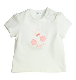 Gymp Girls T-shirt Aerobic Cherry up Coral Off White 353-5397-10-OW