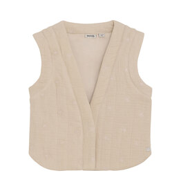 Daily7 Girl Wests / Slipovers - knitted Gilet Embroidery Sandshell 930138