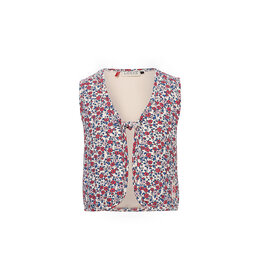 LOOXS Little Little printed sweat gilet spring wildflower