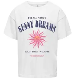 Kids Only 15354257 KOGRUTH SOLEI LIFE S/S TOP BOX CS JRS Cloud Dancer/