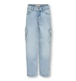 Kids Only 15344508 KOGHARMONY WIDE CARGO CARROT AZG NOOS Light Blue Denim