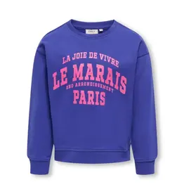 Kids Only 15319050 KOGDITTE LIFE L/S COLOUR CS SWT Cobalt Blue