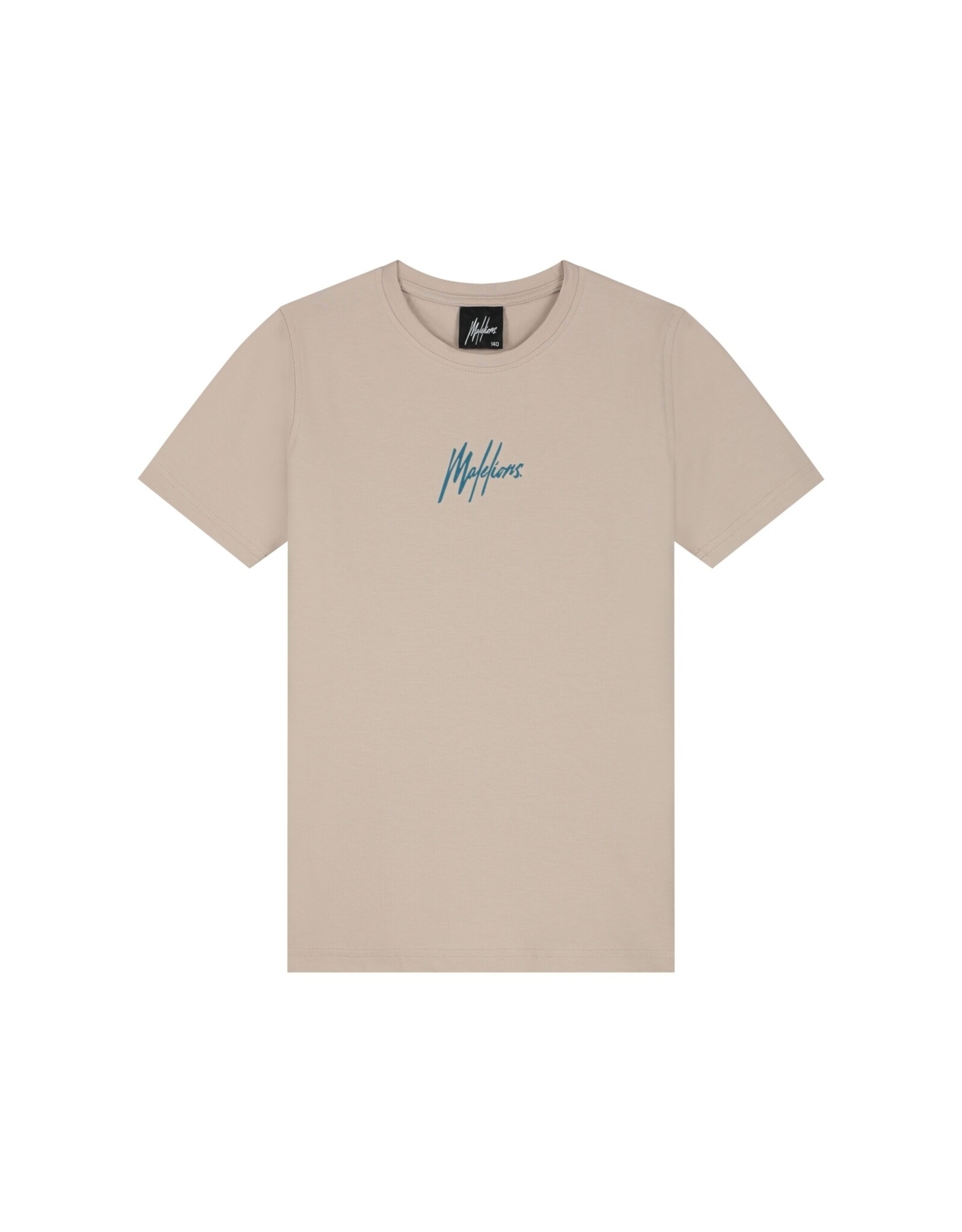 Junior Striped Signature T-Shirt Taupe MJ1-SS25-09