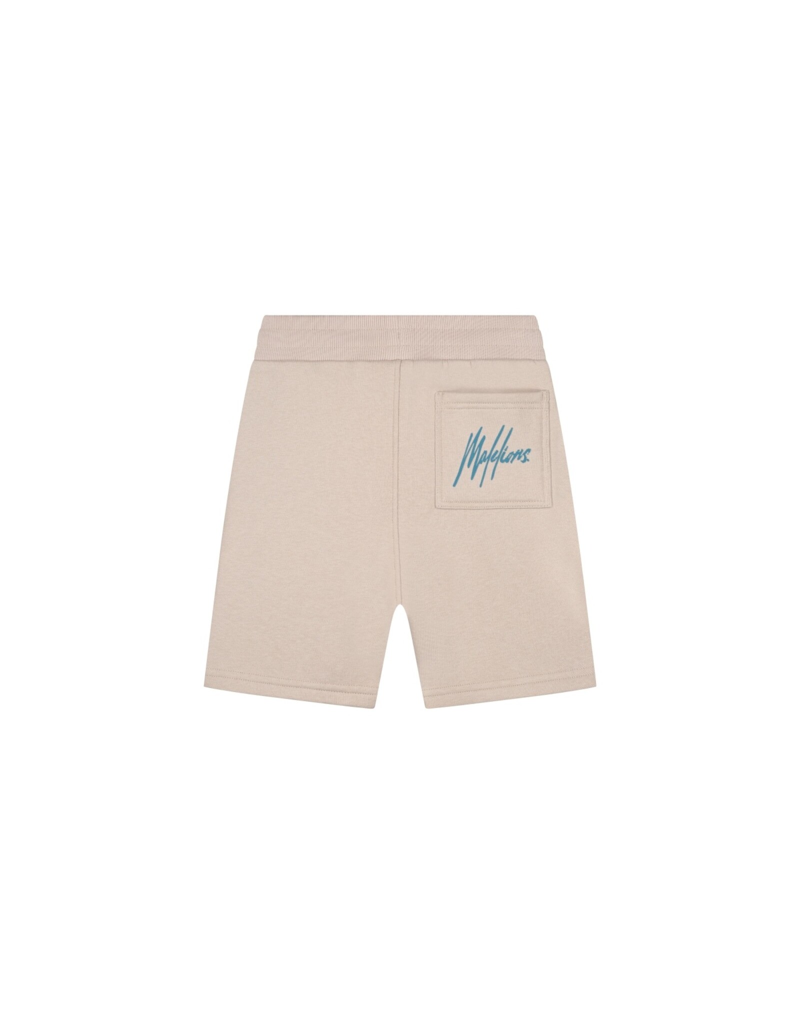 Junior Striped Signature Shorts Taupe MJ1-SS25-11