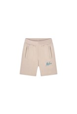 Junior Striped Signature Shorts Taupe MJ1-SS25-11