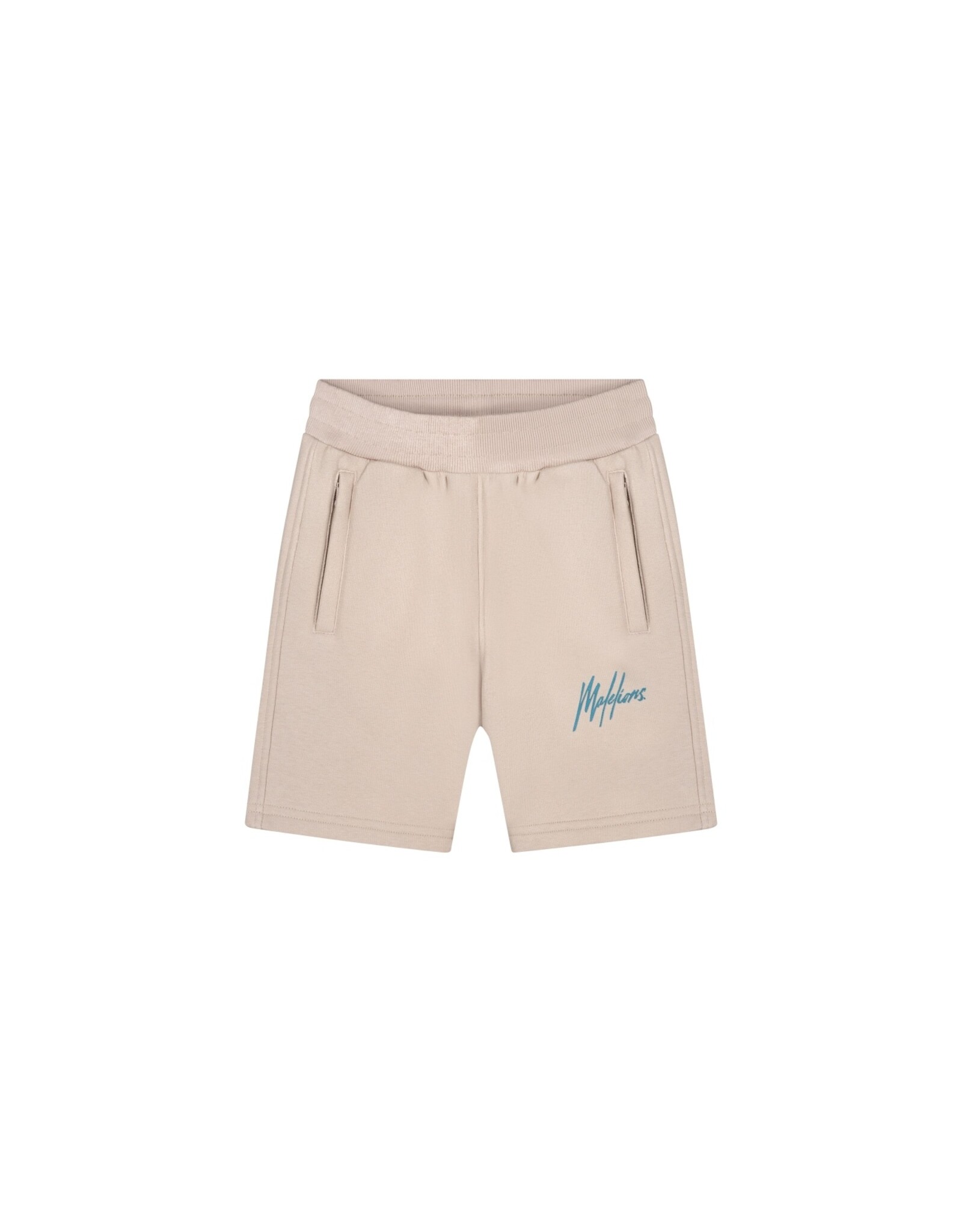 Junior Striped Signature Shorts Taupe MJ1-SS25-11