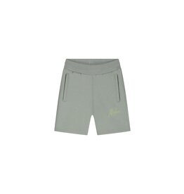 Malelions Junior Striped Signature Shorts Agave Green MJ1-SS25-11