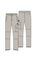 Junior Pocket Cargo Pants Taupe MJ1-SS25-17