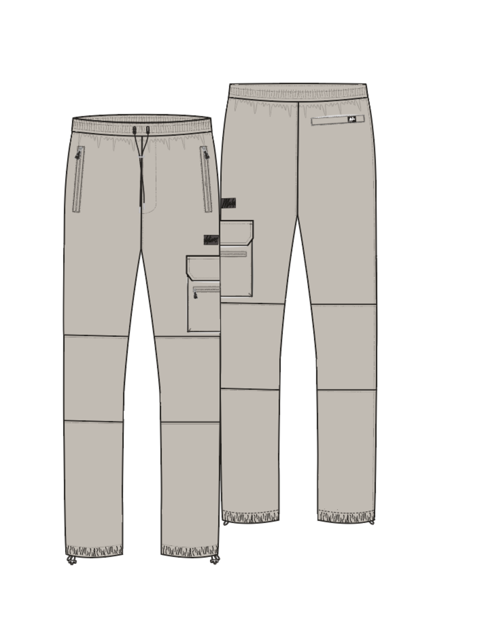Junior Pocket Cargo Pants Taupe MJ1-SS25-17