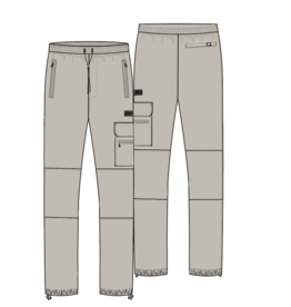 Malelions Junior Pocket Cargo Pants Taupe MJ1-SS25-17
