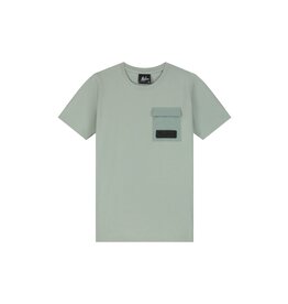 Malelions Junior Nylon Pocket T-Shirt Agave Green MJ1-SS25-23