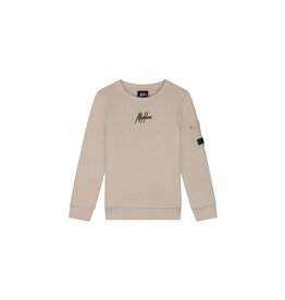 Malelions Junior Nylon Pocket Sweater Taupe MJ1-SS25-33