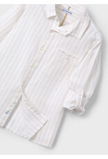 Mayoral L/s Buttondown shirt  Linen l/s shirt  Stripes  03121-048