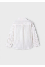 Mayoral L/s Buttondown shirt  Linen l/s shirt  Stripes  03121-048