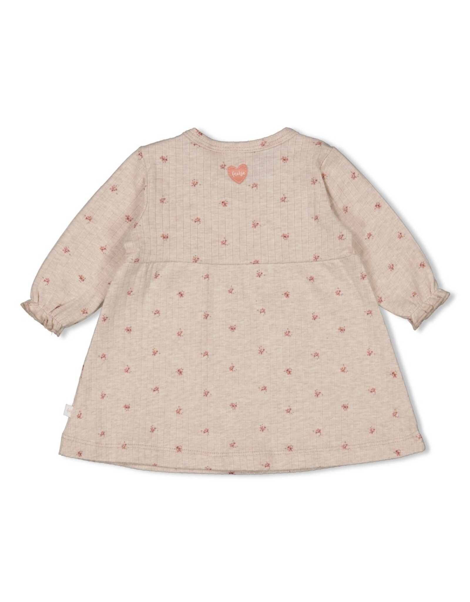 Jurk rib AOP - Morning Sun Taupe melange 51400558
