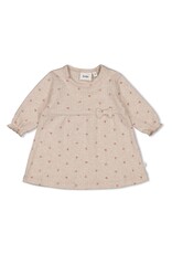 Jurk rib AOP - Morning Sun Taupe melange 51400558