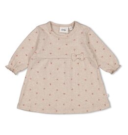 Jurk rib AOP - Morning Sun Taupe melange 51400558