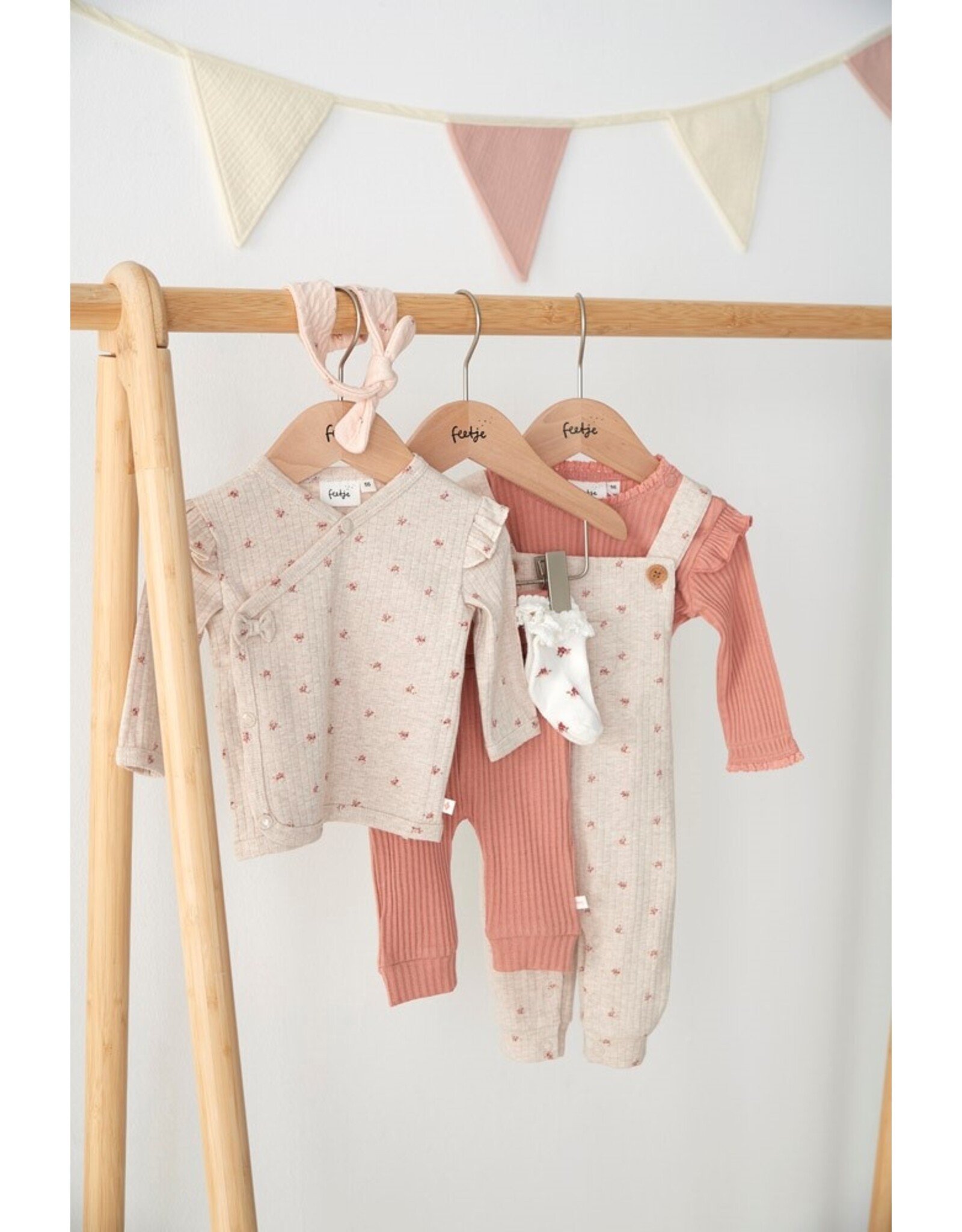 Tuinbroek rib AOP - Morning Sun Taupe melange 52000130