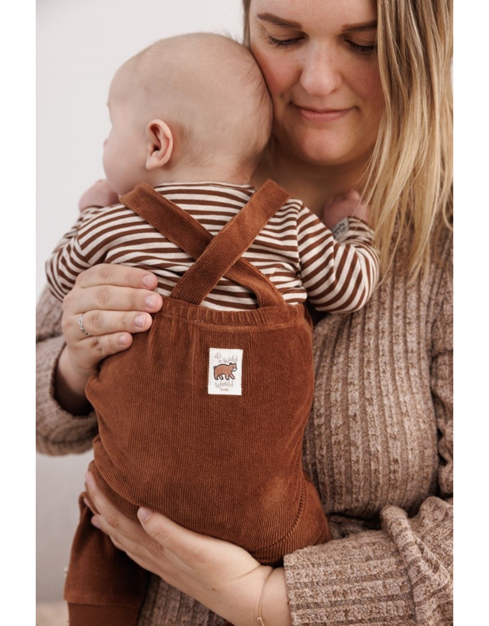 Tuinbroek velours rib - Wild World Bruin 52000133