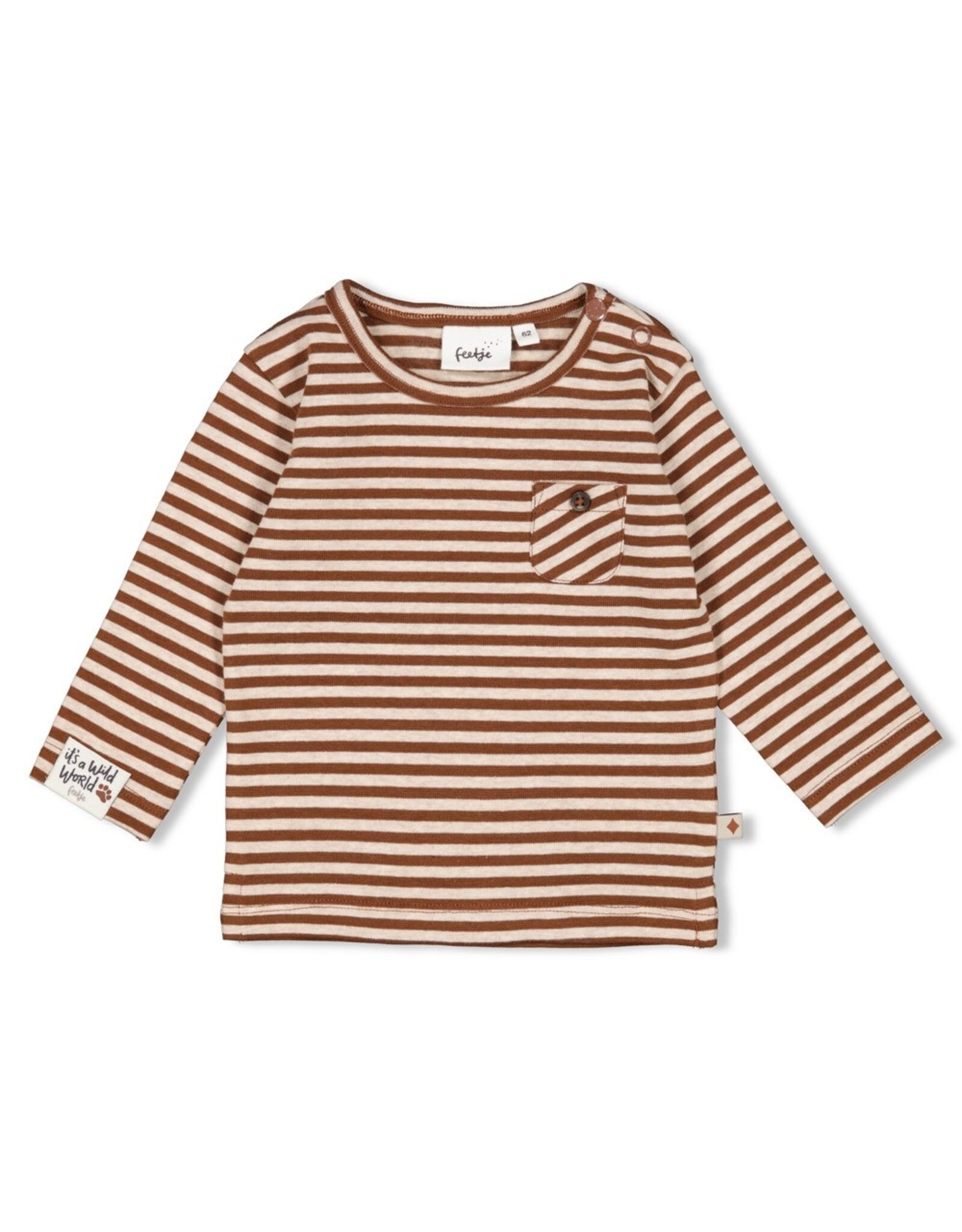 Longsleeve streep - Wild World Bruin 51602629