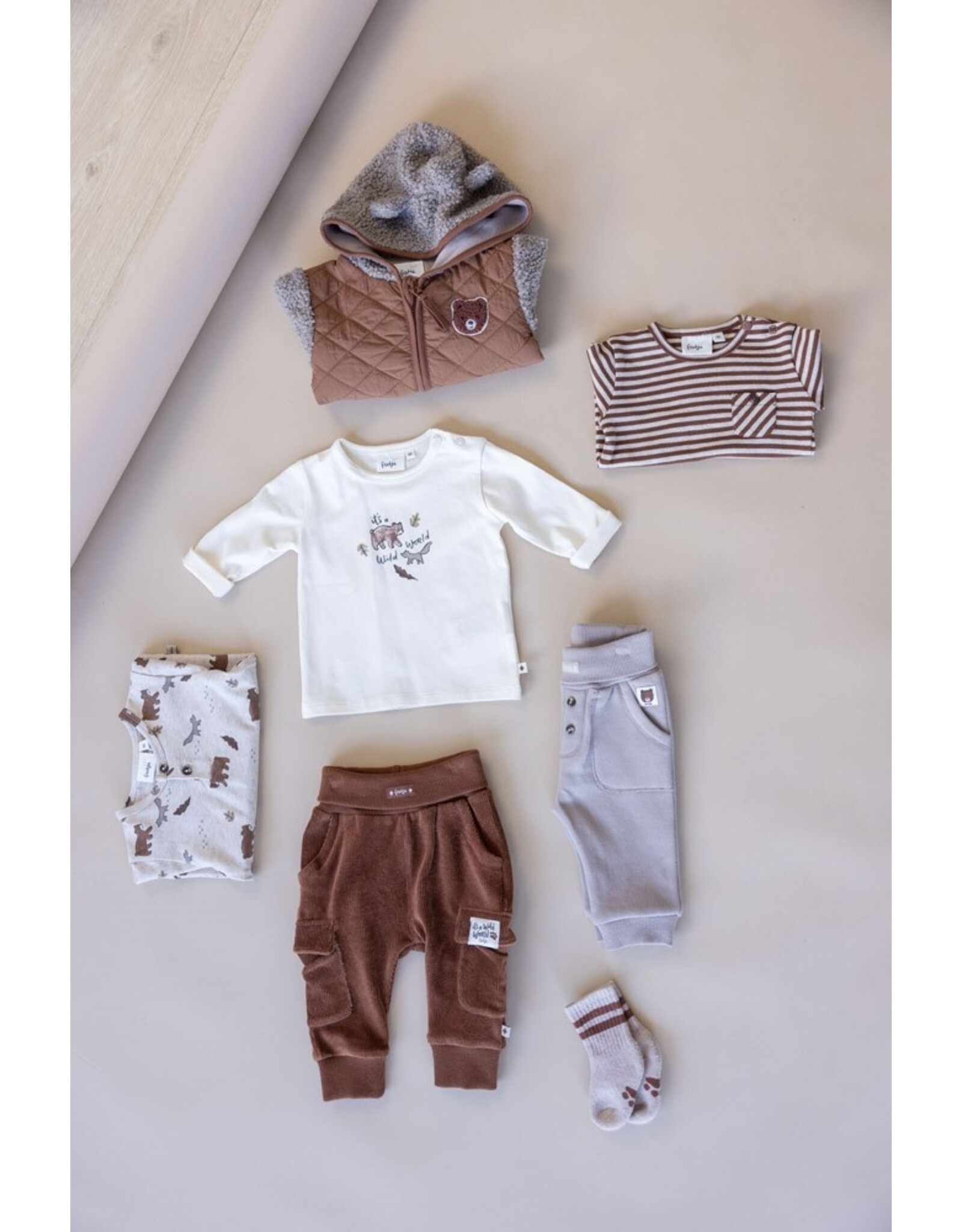 Longsleeve streep - Wild World Bruin 51602629