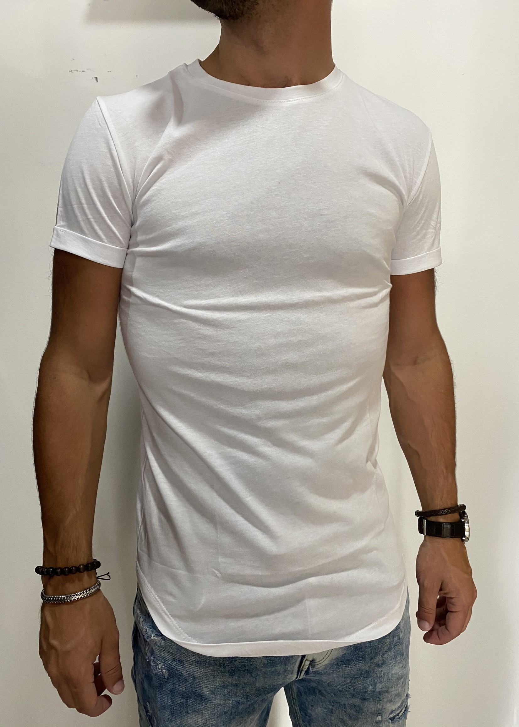 Bei ut Maril & Bei d'r Lars Basic T-shirt long - White