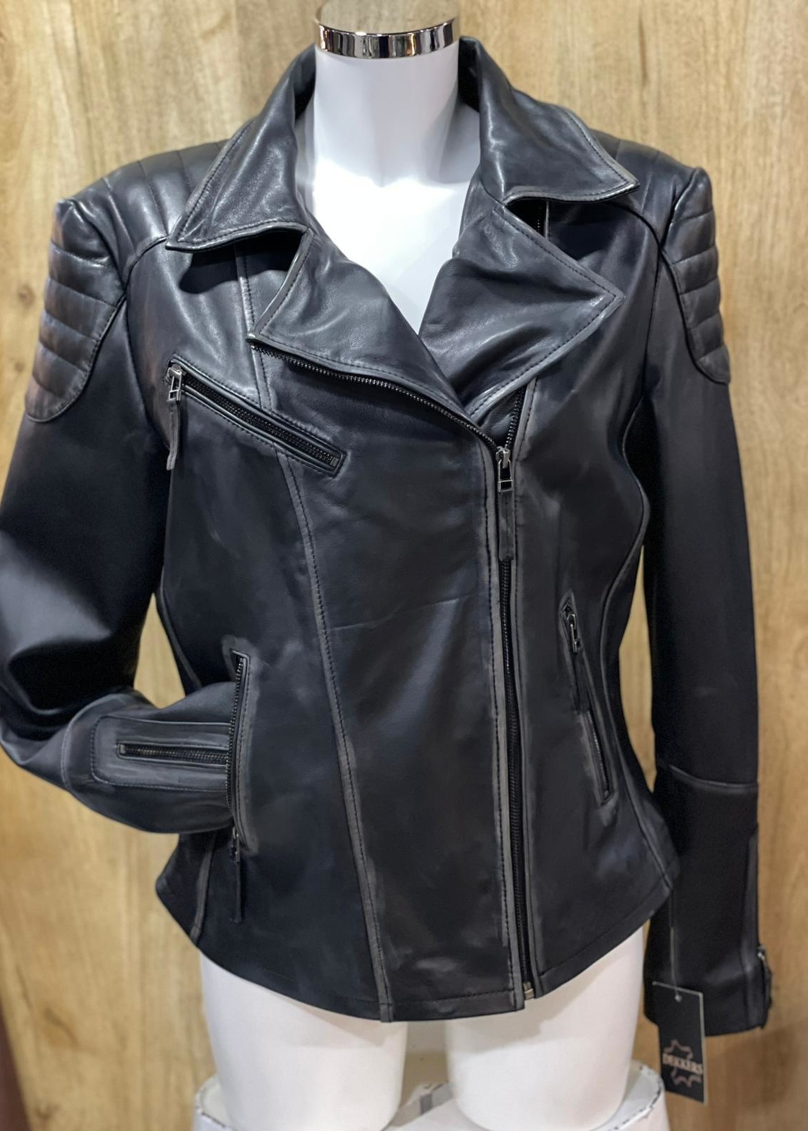 Dekkers leder Leather jacket Lia - Black Used